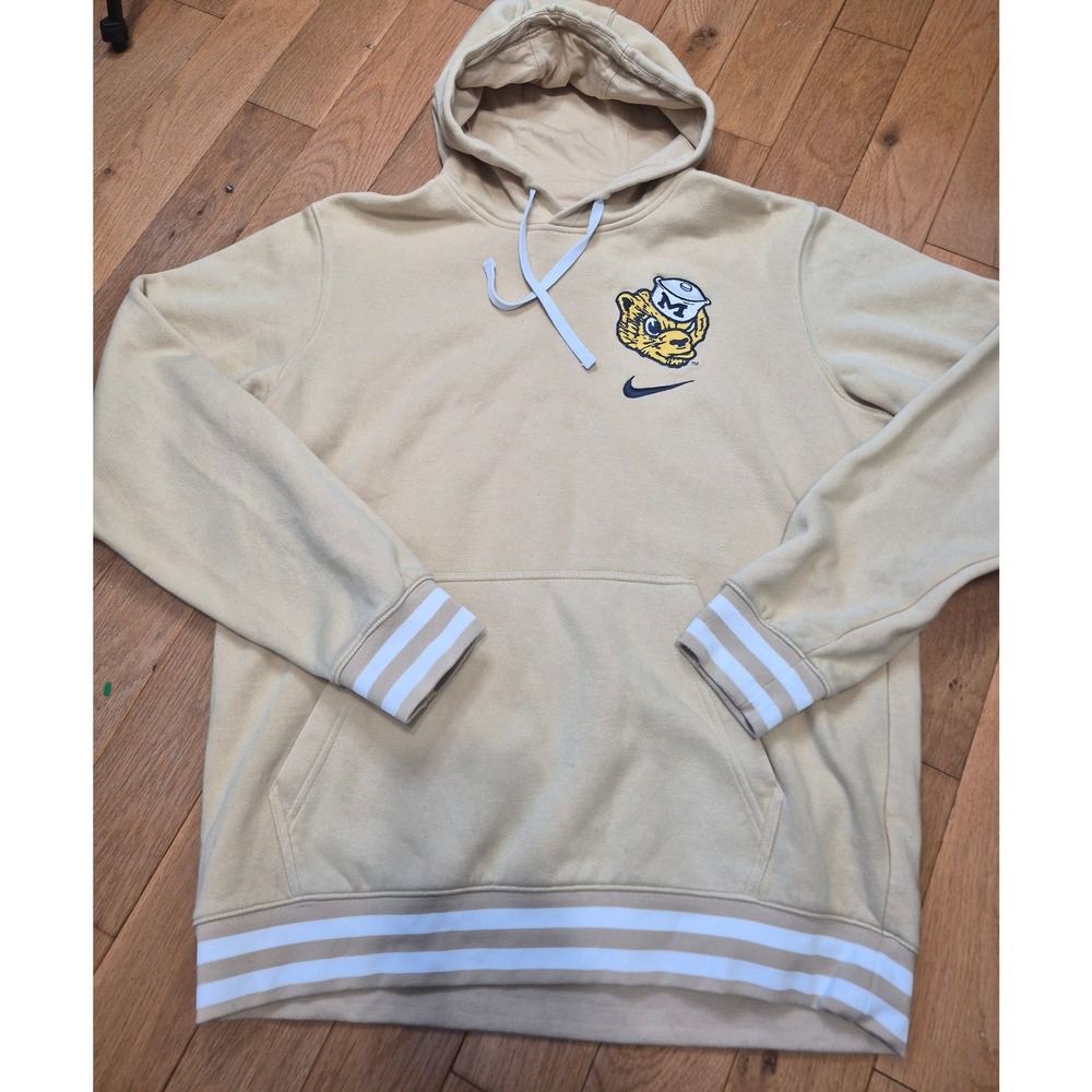 Nike Missouri Tigers Mizzou Sailor Tiger Hoodie Tan FJ9803-252 Mens Large